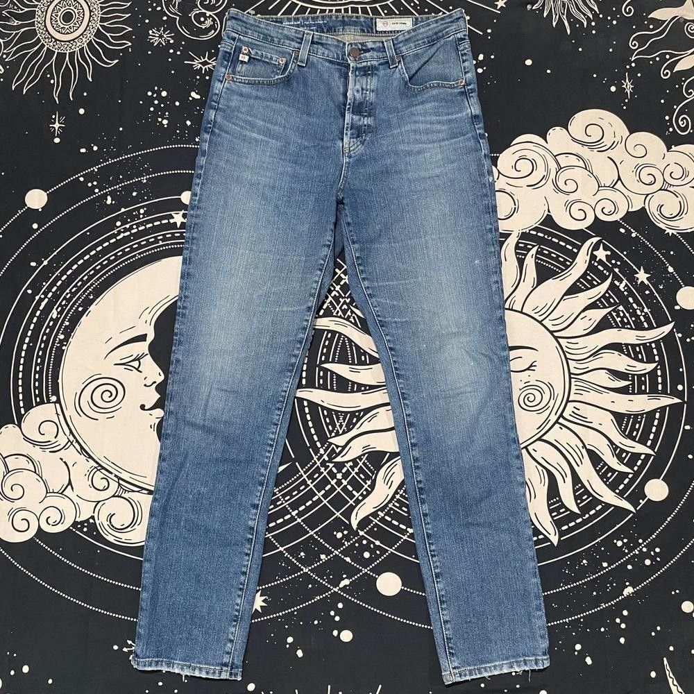 Vintage AG Adriano Goldschmied Alexxis Straight Jean Women 30x30 Blue Denim Slim